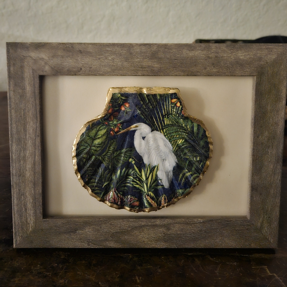 Framed Tropical Bird Art
